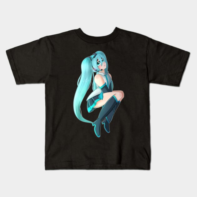 Virtual Diva : Hatsune Miku Kids T-Shirt by ChaoticChimera